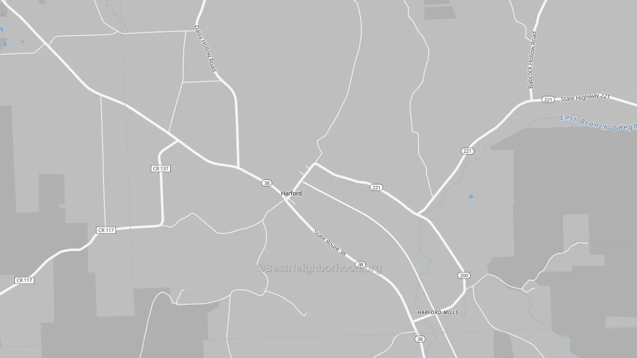 Transit Grade map of 13784, NY