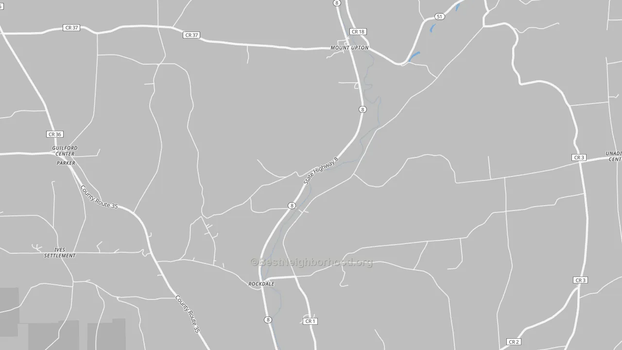 Transit Grade map of 13809, NY