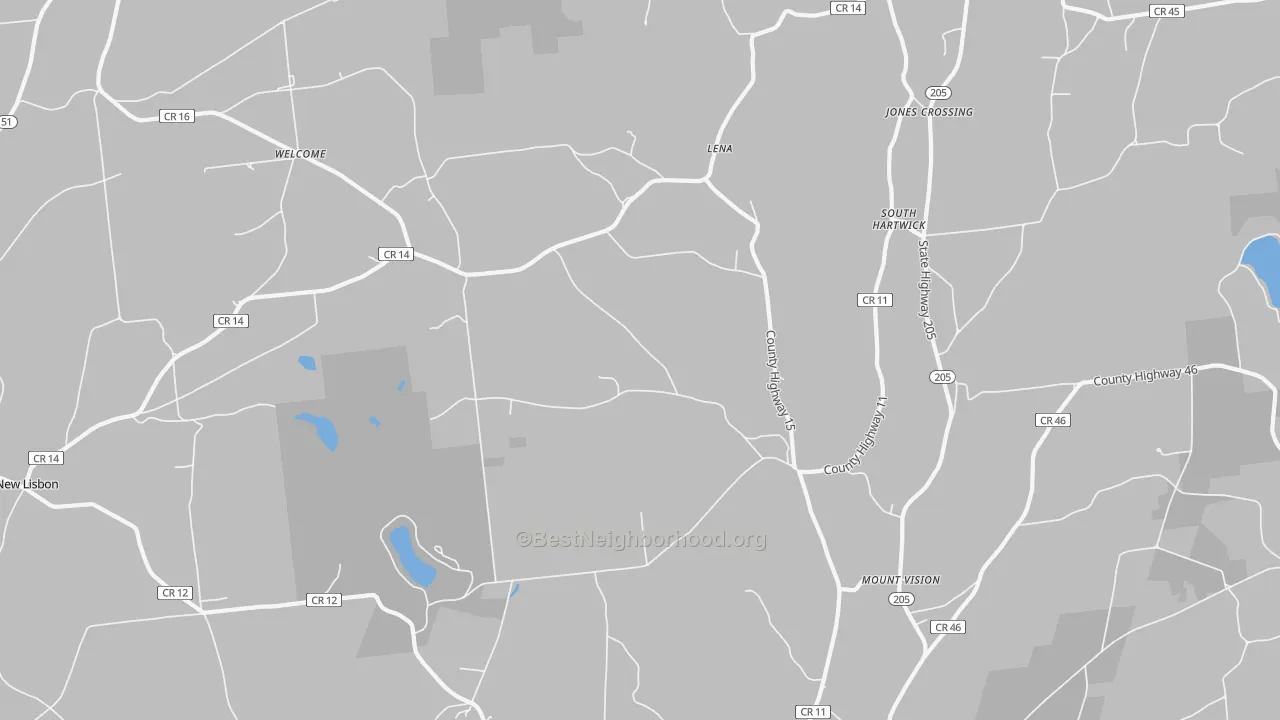 Transit Grade map of 13810, NY
