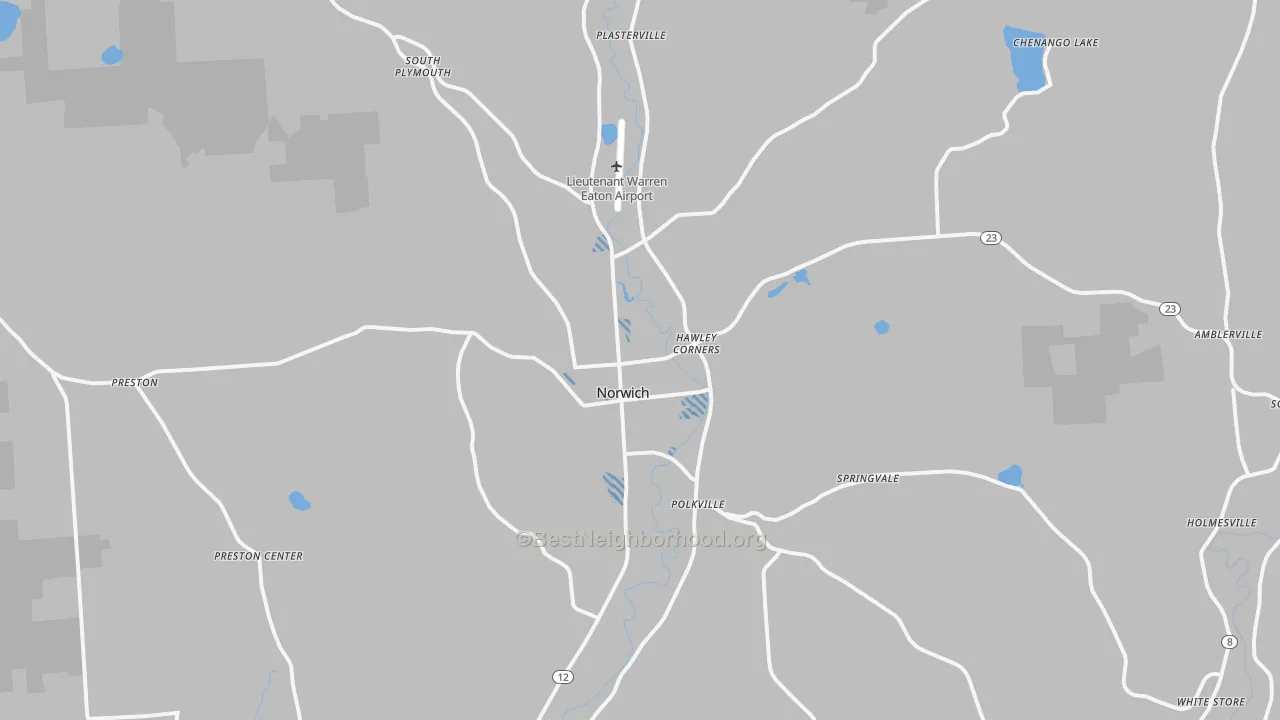 Transit Grade map of 13815, NY