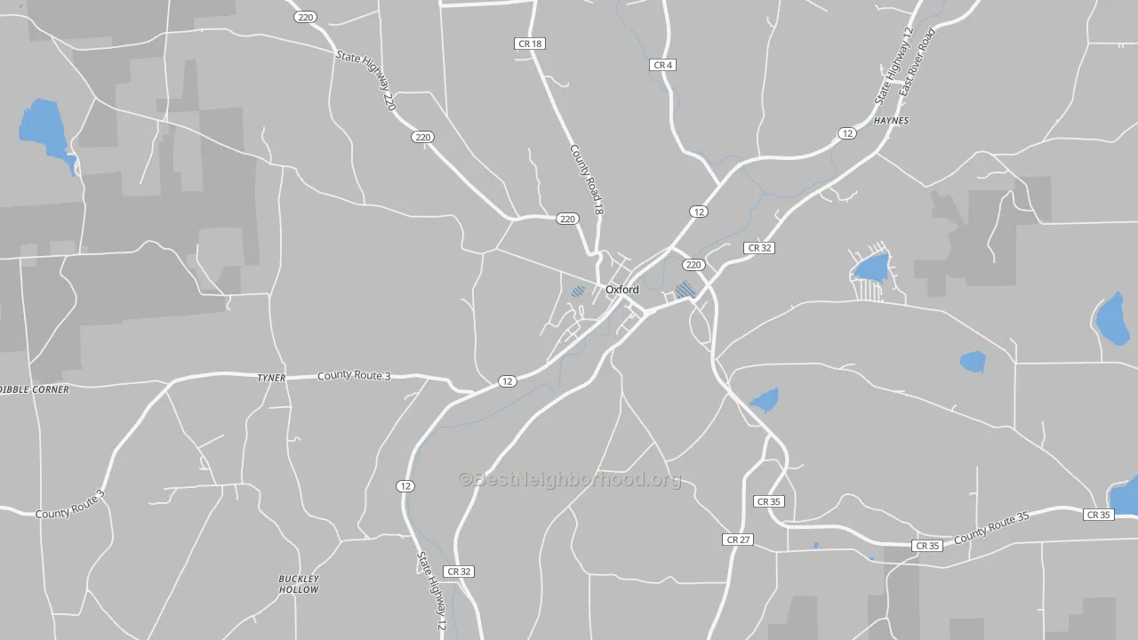Transit Grade map of 13830, NY