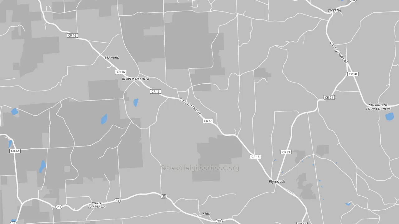 Transit Grade map of 13832, NY