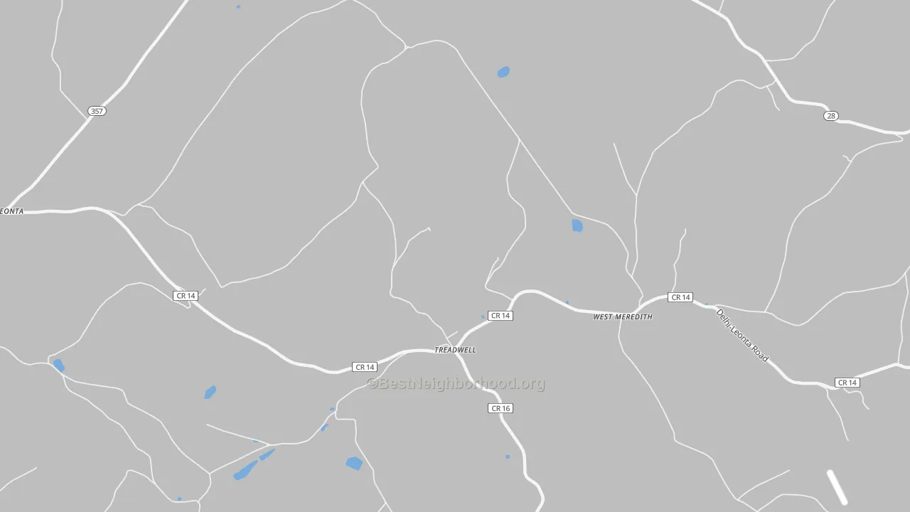 Transit Grade map of 13846, NY