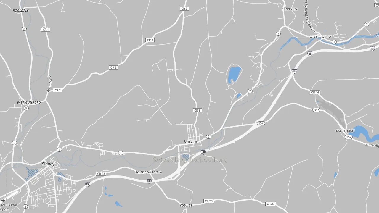 Transit Grade map of 13849, NY