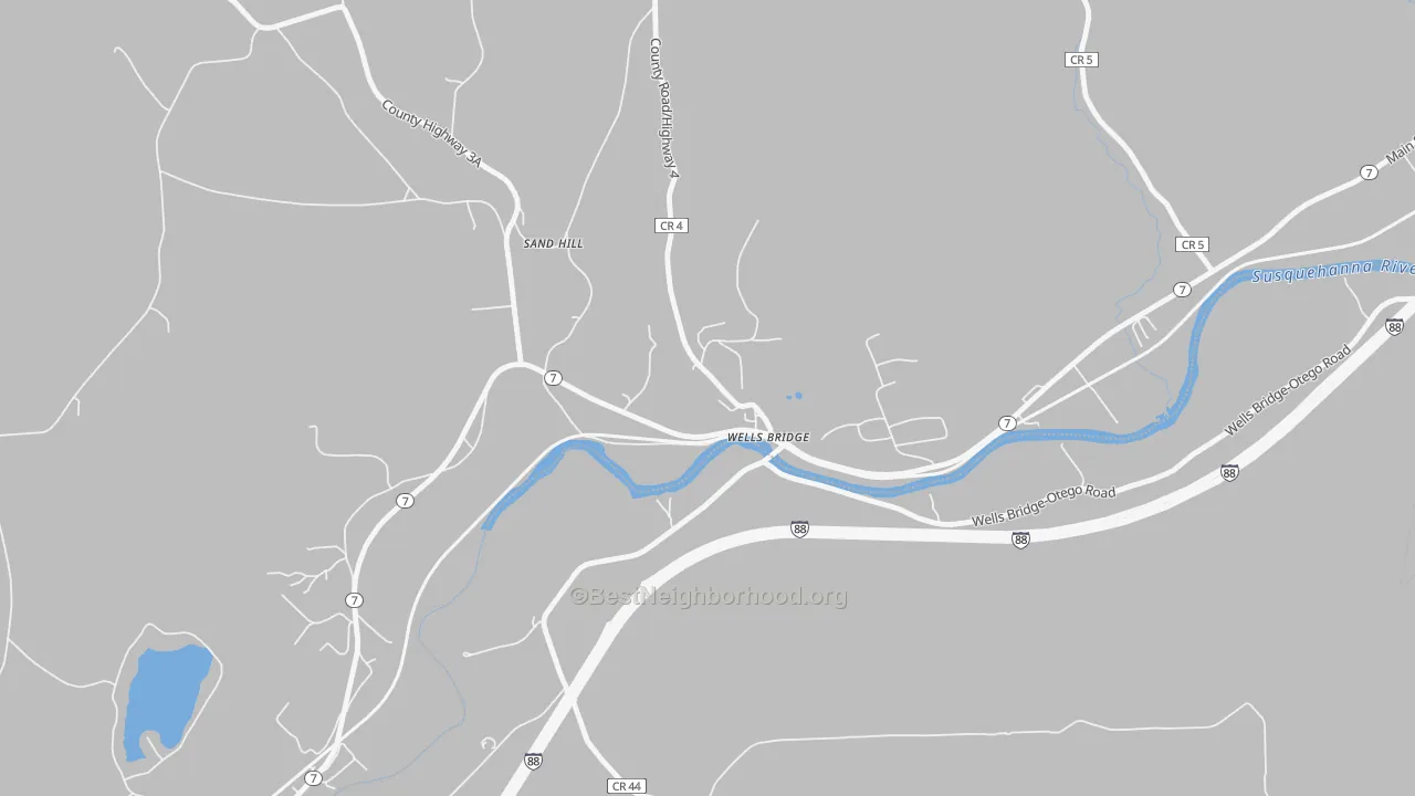 Transit Grade map of 13859, NY