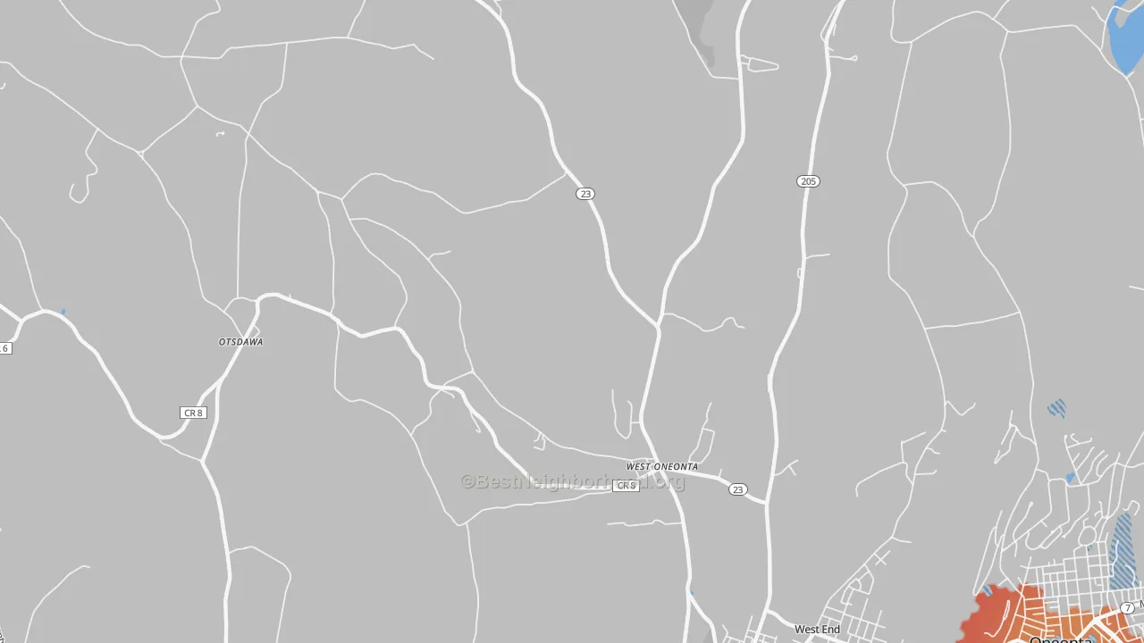 Transit Grade map of 13861, NY