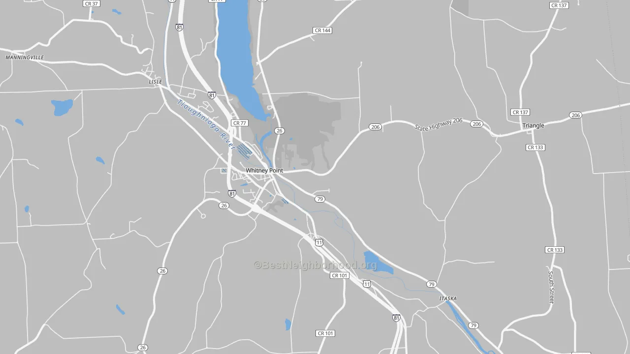 Transit Grade map of 13862, NY
