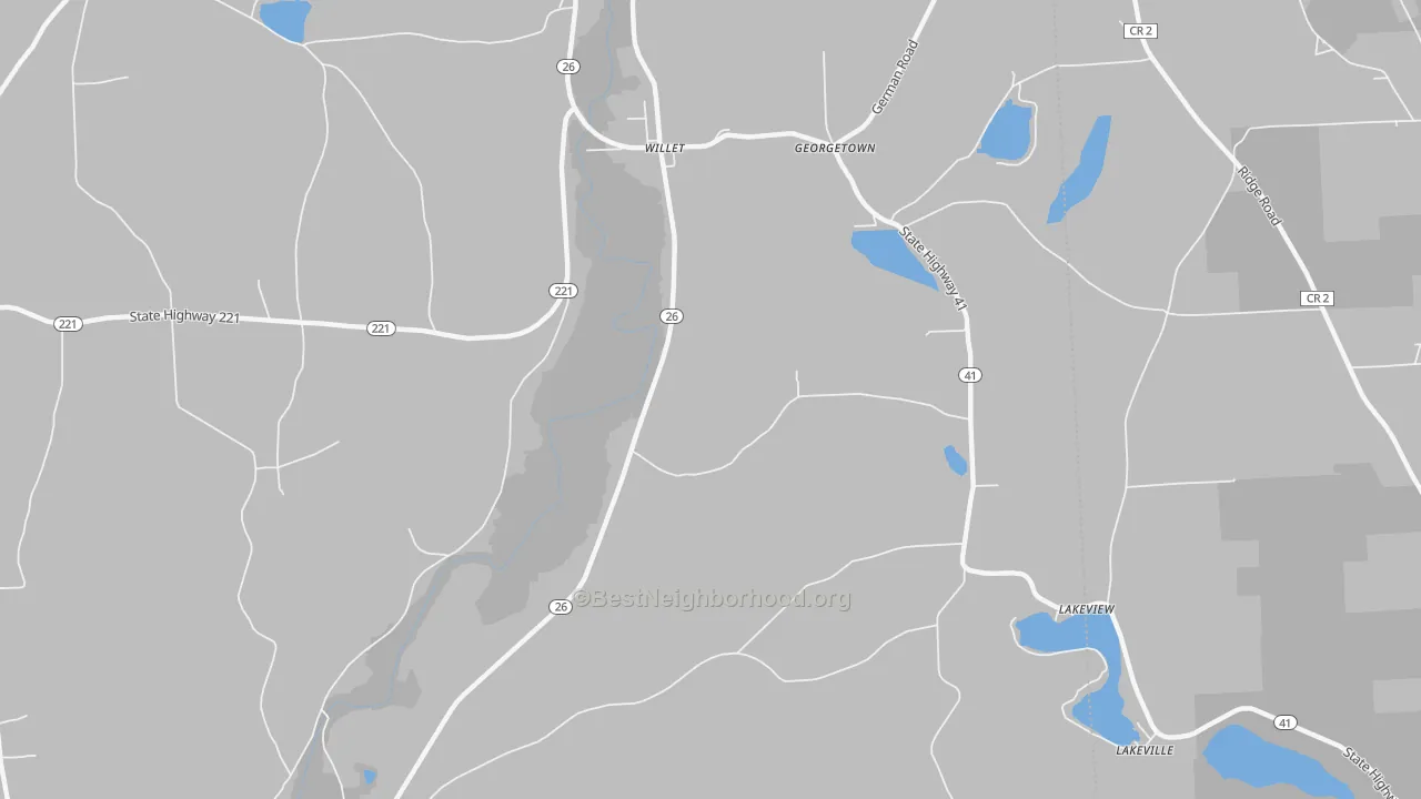 Transit Grade map of 13863, NY