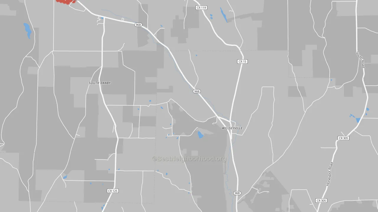 Transit Grade map of 13864, NY
