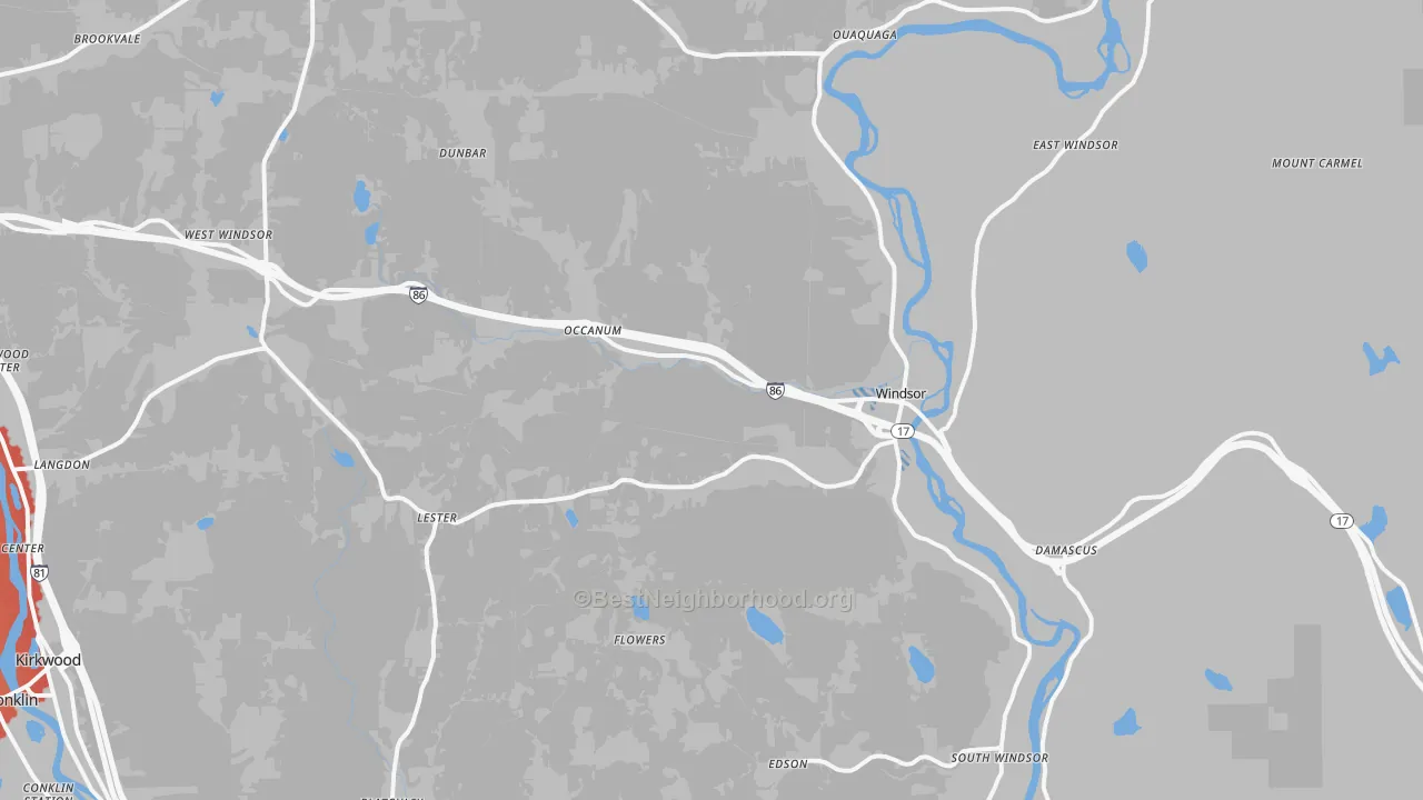 Transit Grade map of 13865, NY
