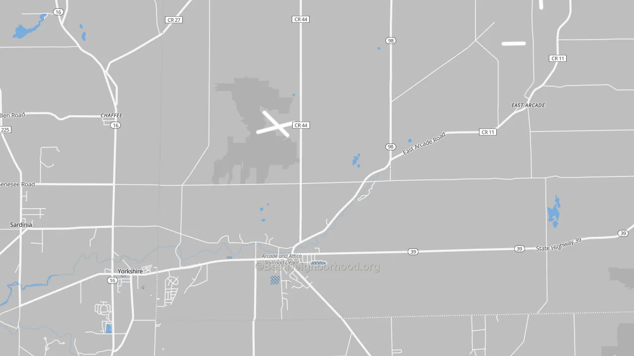 Transit Grade map of 14009, NY