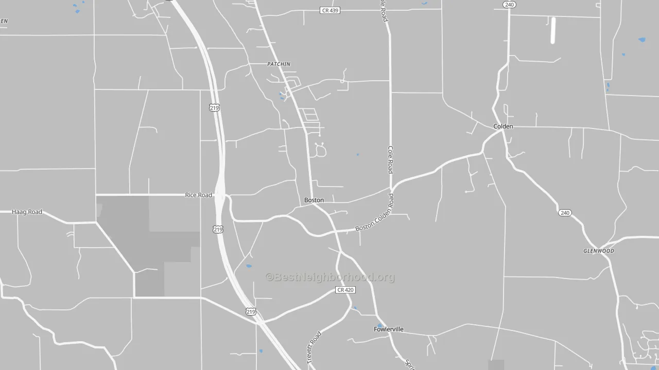Transit Grade map of 14025, NY