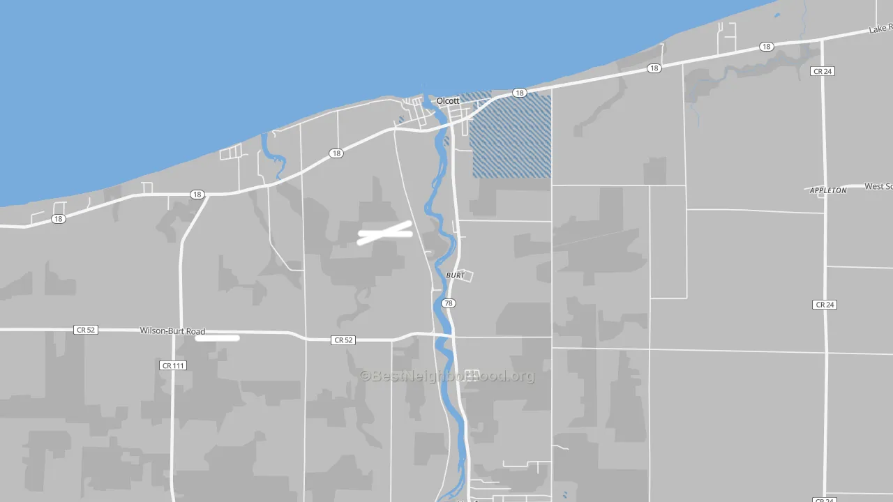 Transit Grade map of 14028, NY
