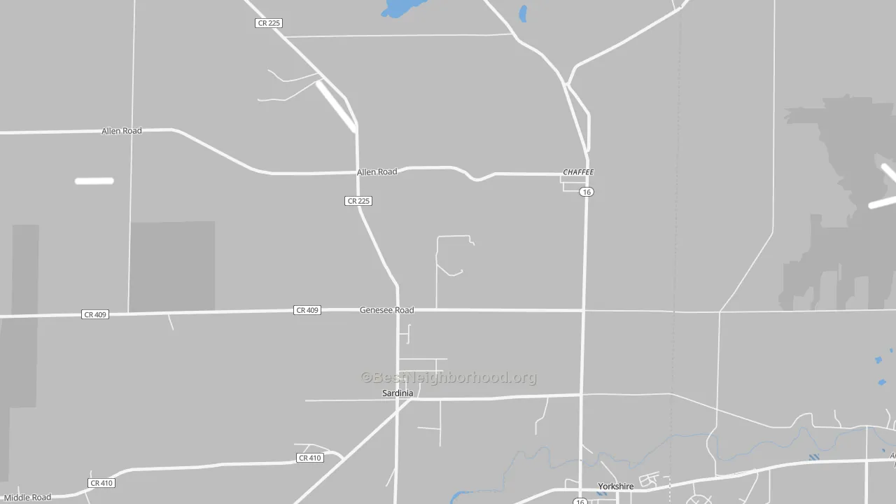 Transit Grade map of 14030, NY