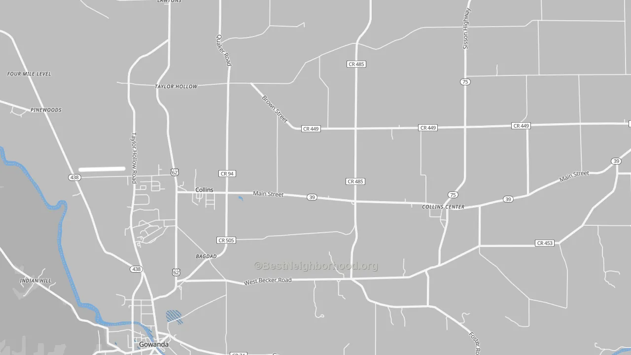 Transit Grade map of 14034, NY