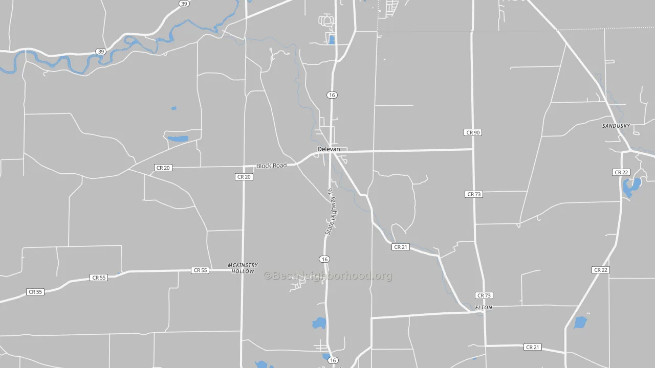 Transit Grade map of 14042, NY
