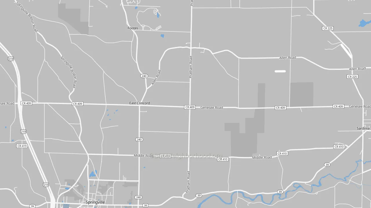 Transit Grade map of 14055, NY