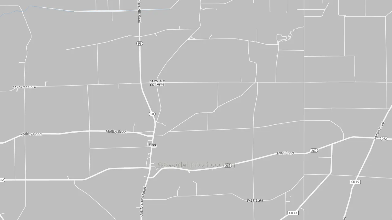 Transit Grade map of 14058, NY