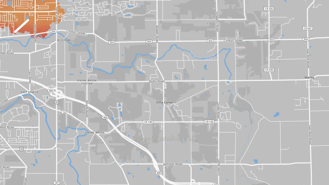 Transit Grade map of 14059, NY