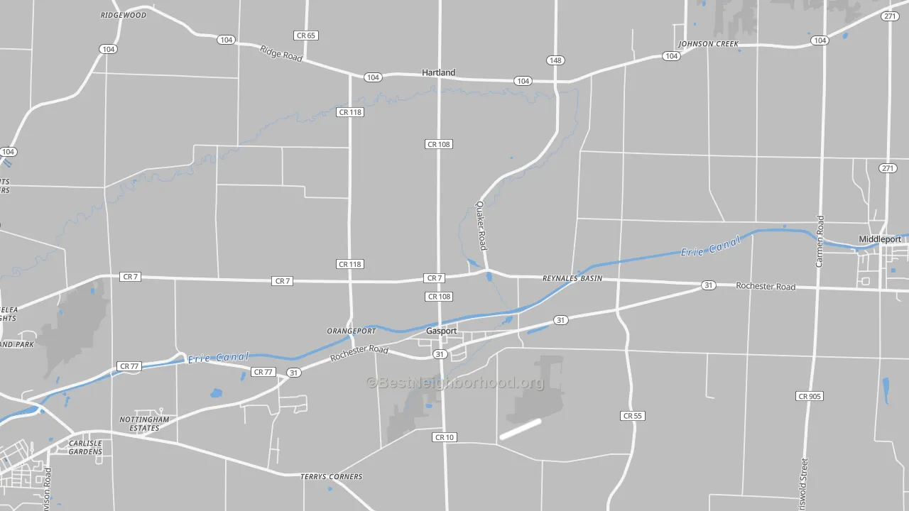 Transit Grade map of 14067, NY