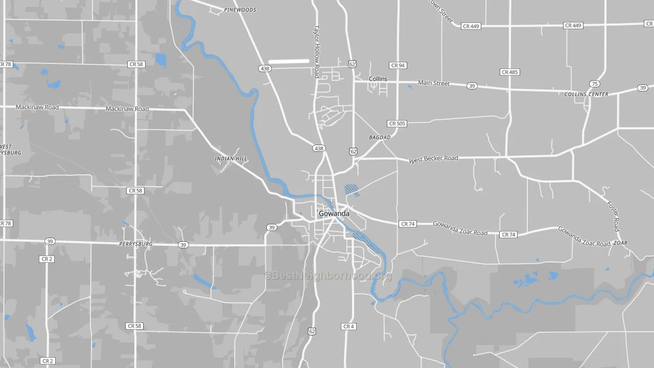Transit Grade map of 14070, NY