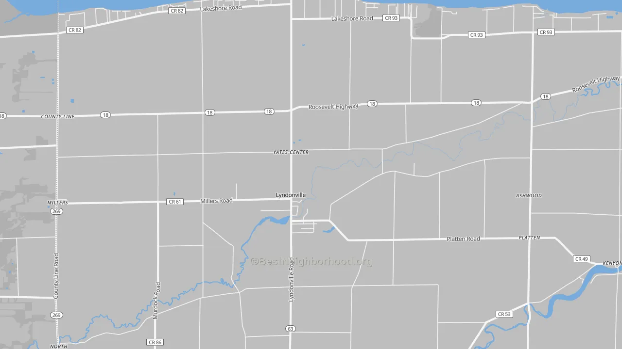 Transit Grade map of 14098, NY