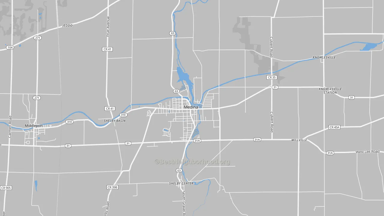 Transit Grade map of 14103, NY