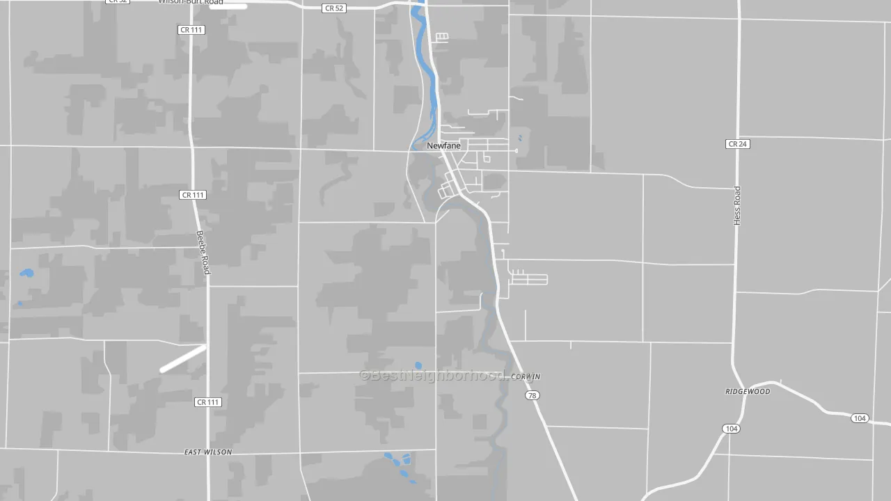 Transit Grade map of 14108, NY