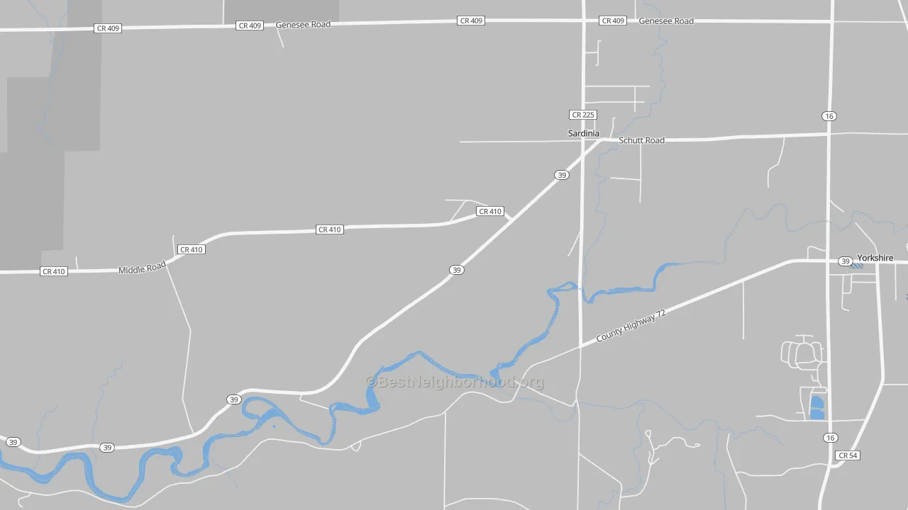 Transit Grade map of 14134, NY