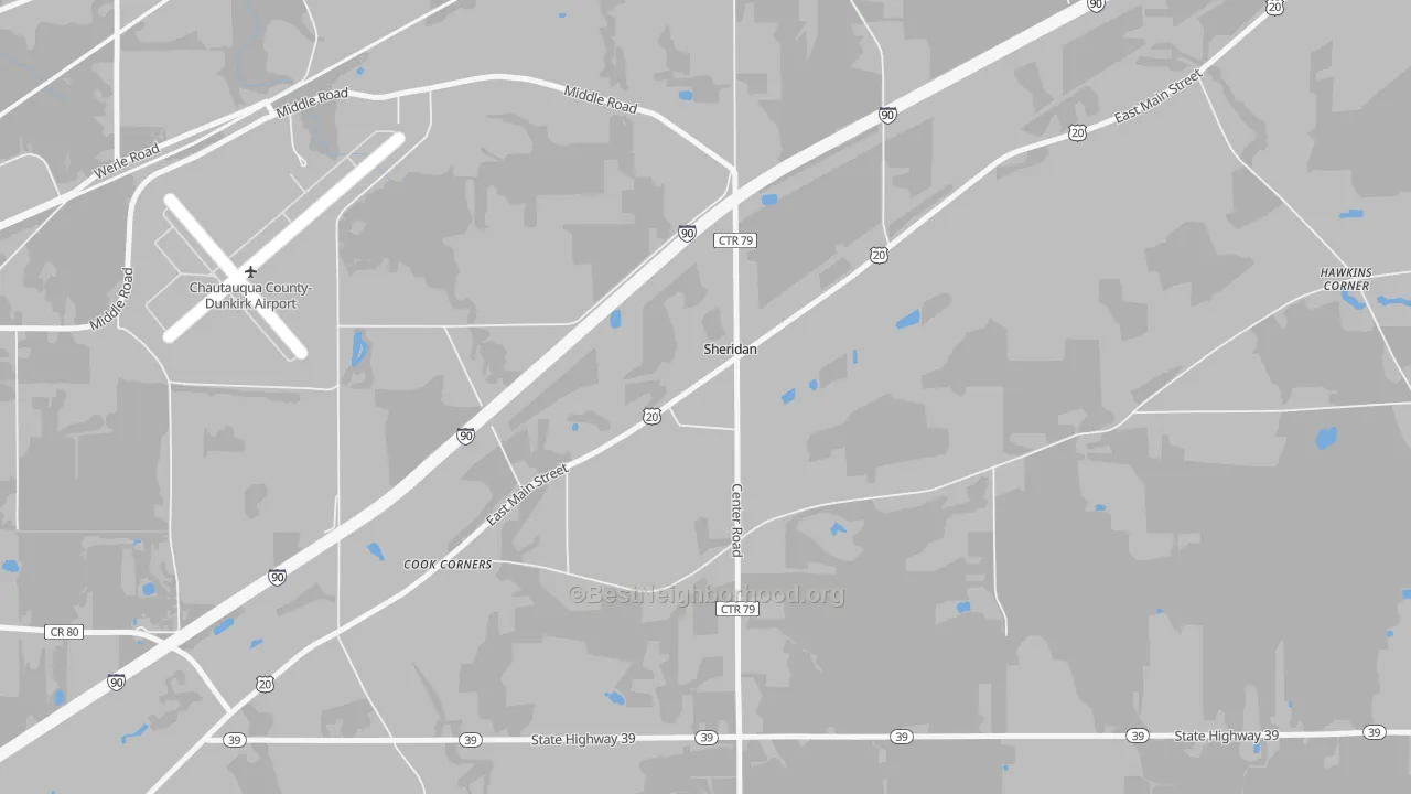 Transit Grade map of 14135, NY
