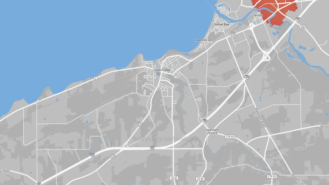 Transit Grade map of 14136, NY