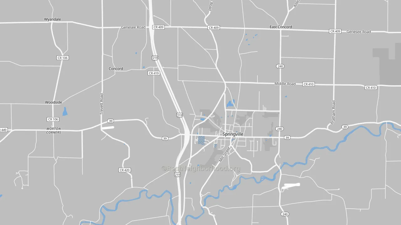 Transit Grade map of 14141, NY