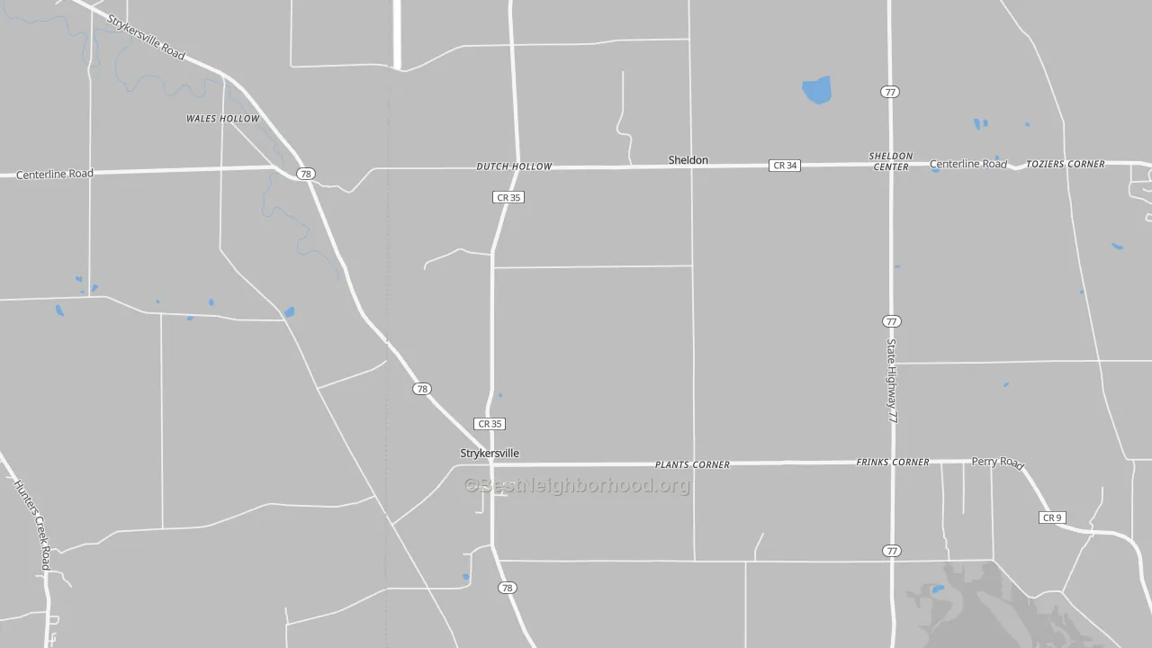 Transit Grade map of 14145, NY