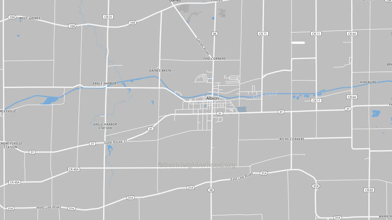 Transit Grade map of 14411, NY