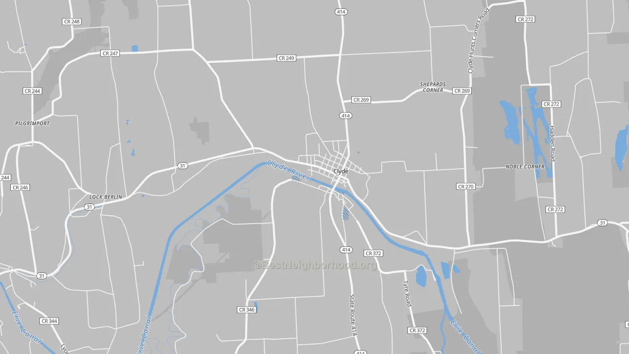 Transit Grade map of 14433, NY