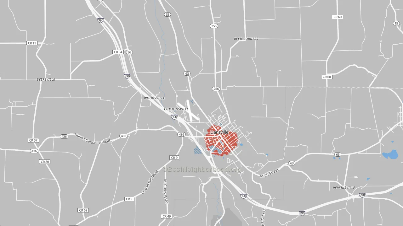 Transit Grade map of 14437, NY