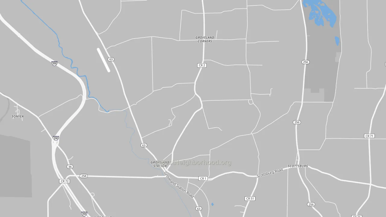 Transit Grade map of 14462, NY