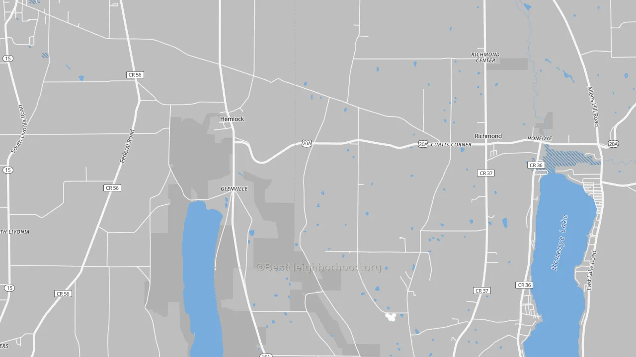 Transit Grade map of 14466, NY