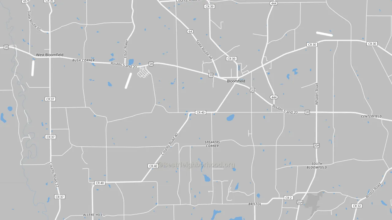 Transit Grade map of 14469, NY