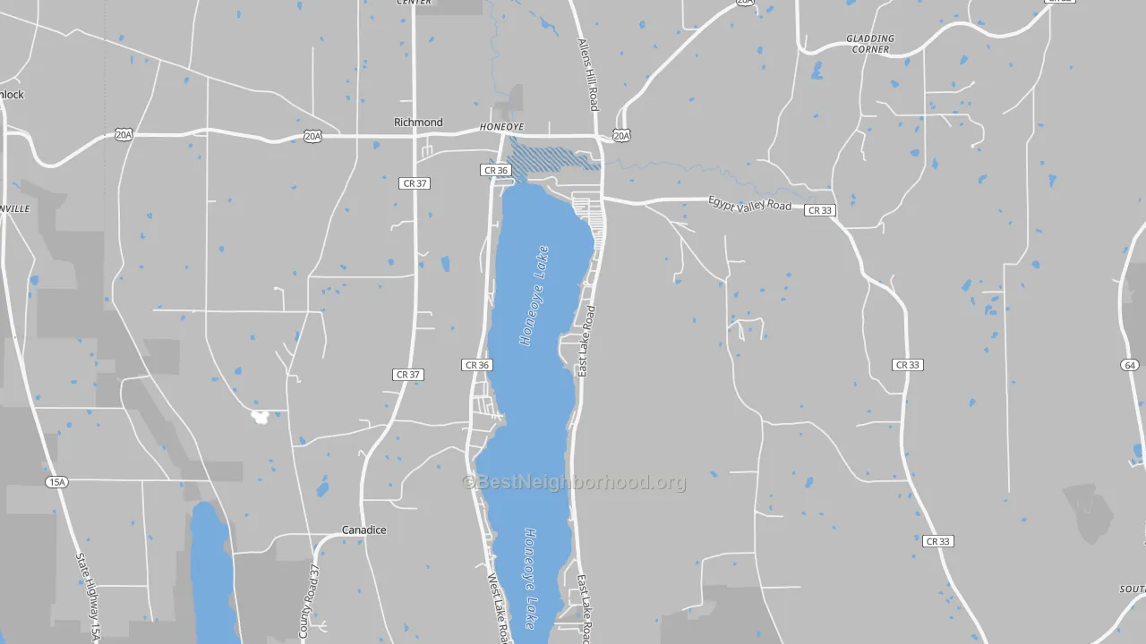Transit Grade map of 14471, NY