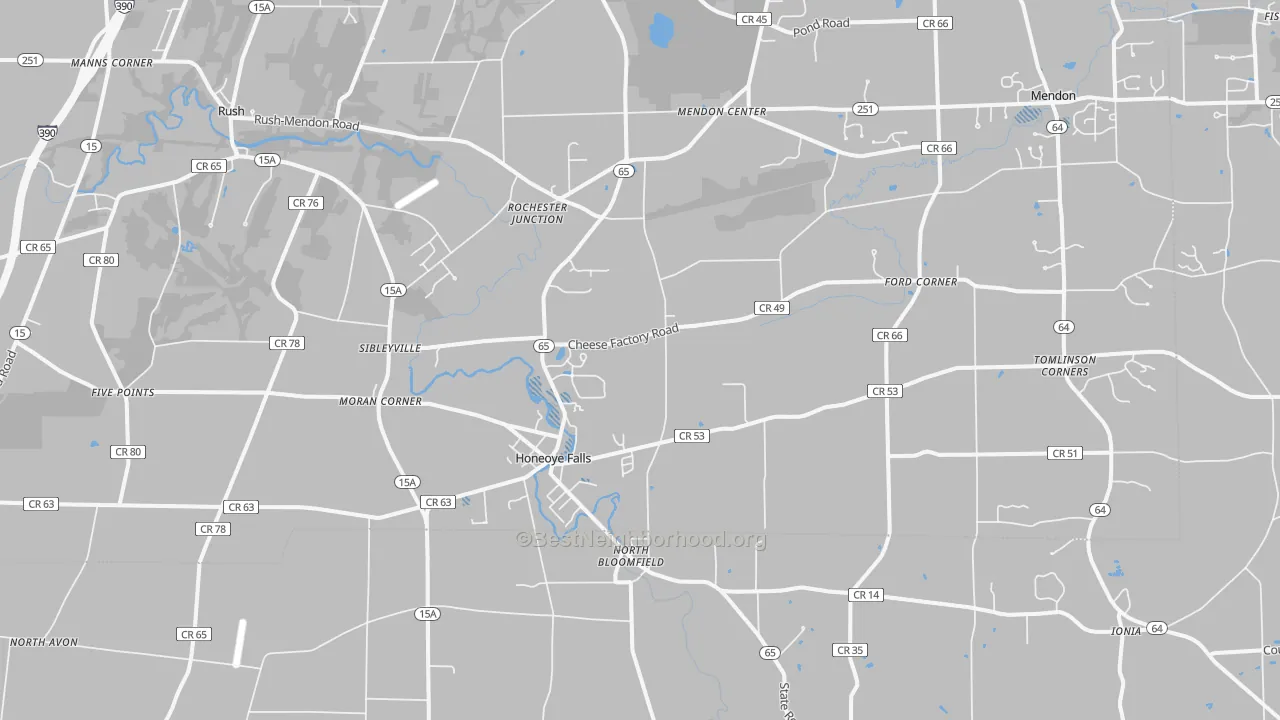 Transit Grade map of 14472, NY