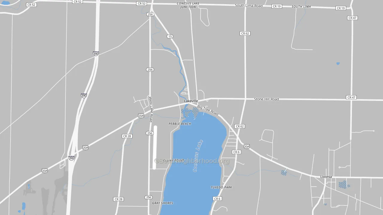 Transit Grade map of 14480, NY