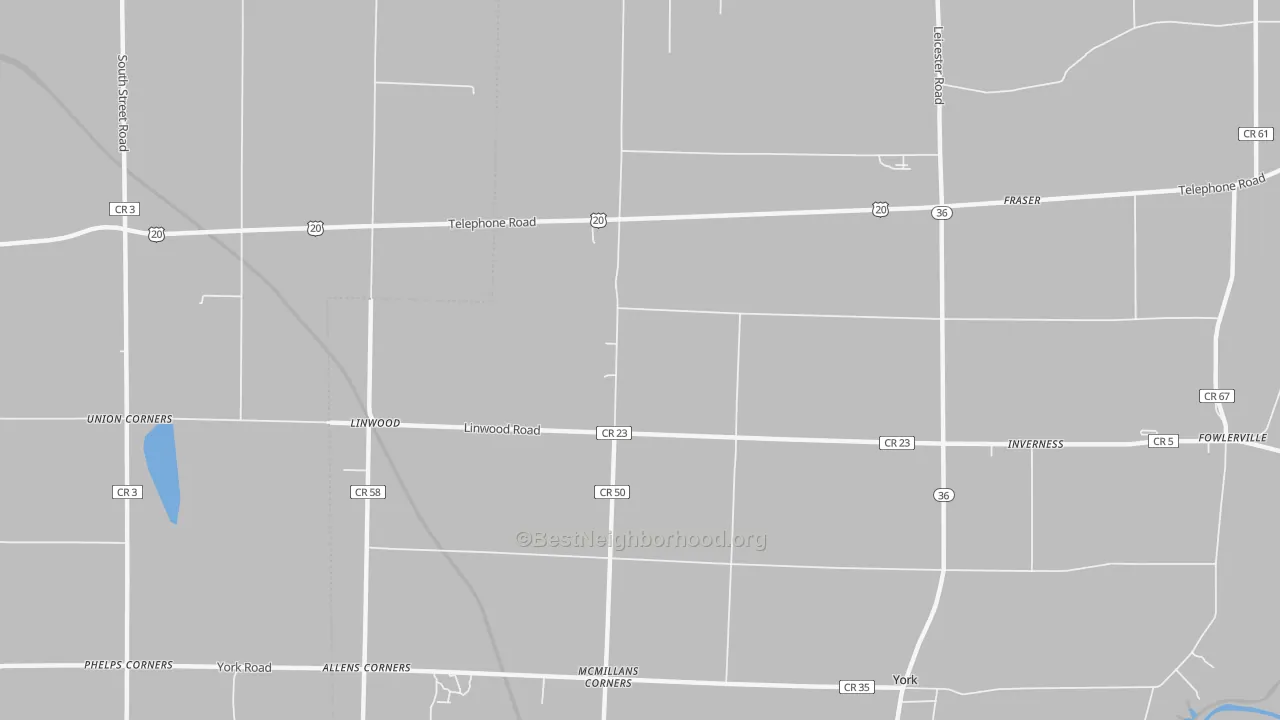 Transit Grade map of 14486, NY