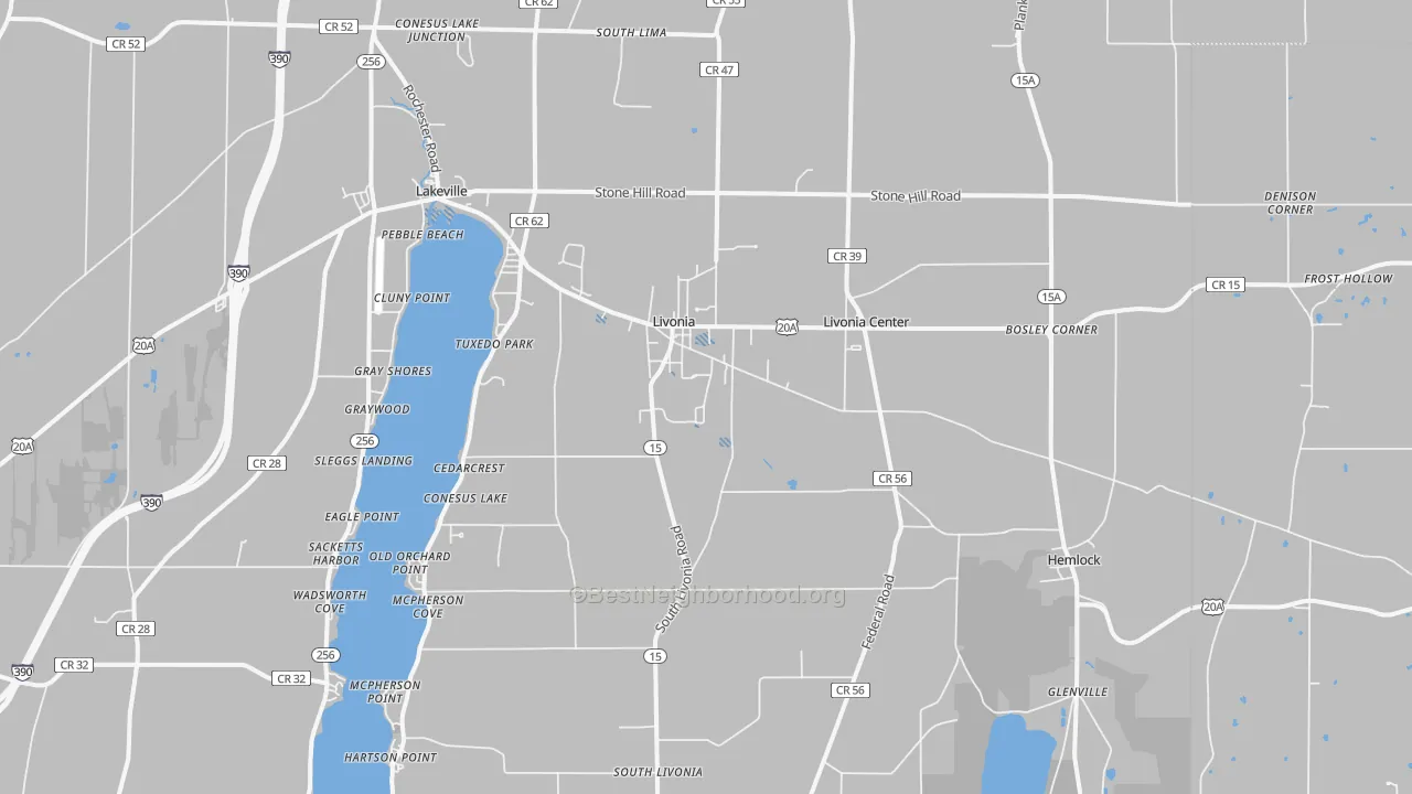 Transit Grade map of 14487, NY