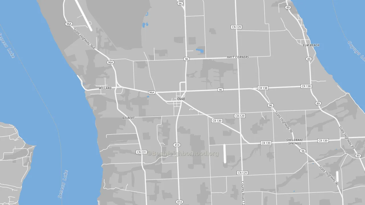 Transit Grade map of 14521, NY