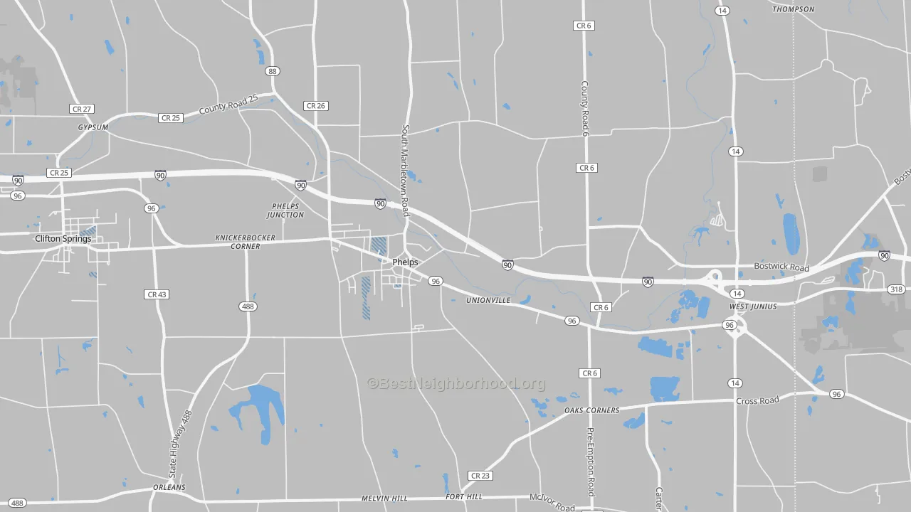 Transit Grade map of 14532, NY