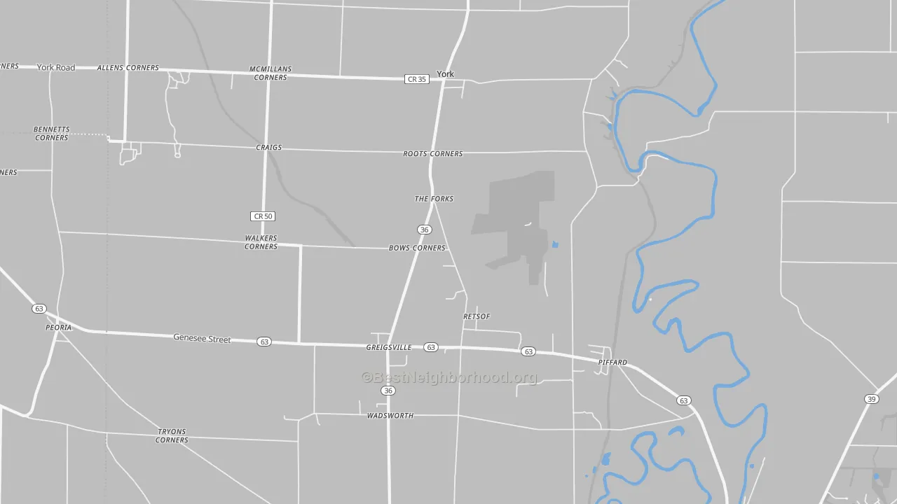 Transit Grade map of 14533, NY