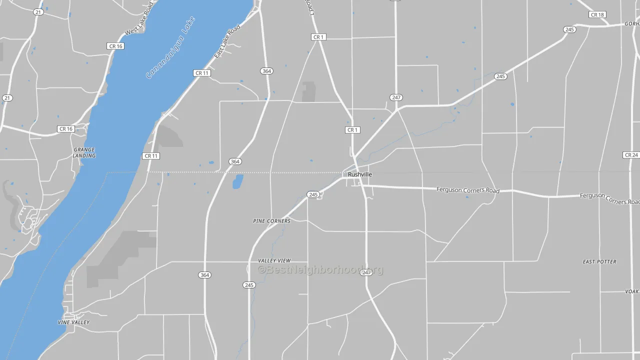 Transit Grade map of 14544, NY