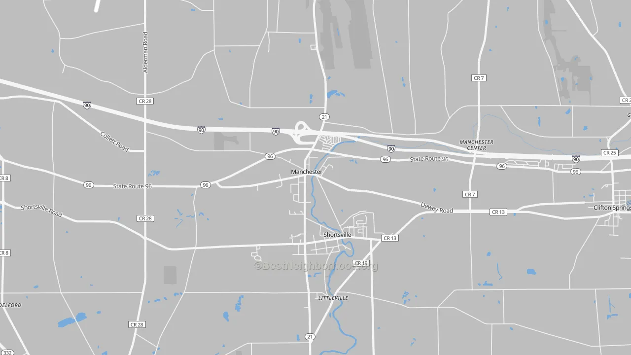 Transit Grade map of 14548, NY