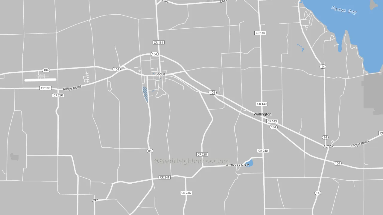 Transit Grade map of 14551, NY